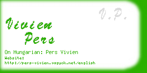 vivien pers business card